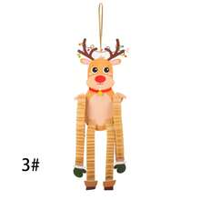 1 件聖誕派對裝飾擺件雪人/聖誕老人/馴鹿卡通吊墜