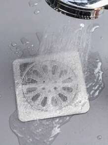 6pcs Drain Strainer Cover For Hair Stopper, Anti-Fly Nylon Filter Net, Household Bathroom Cockroach & Odor Prevention Tool Home Bathroom Decor Fall Decor Back To School - Grey - View 5