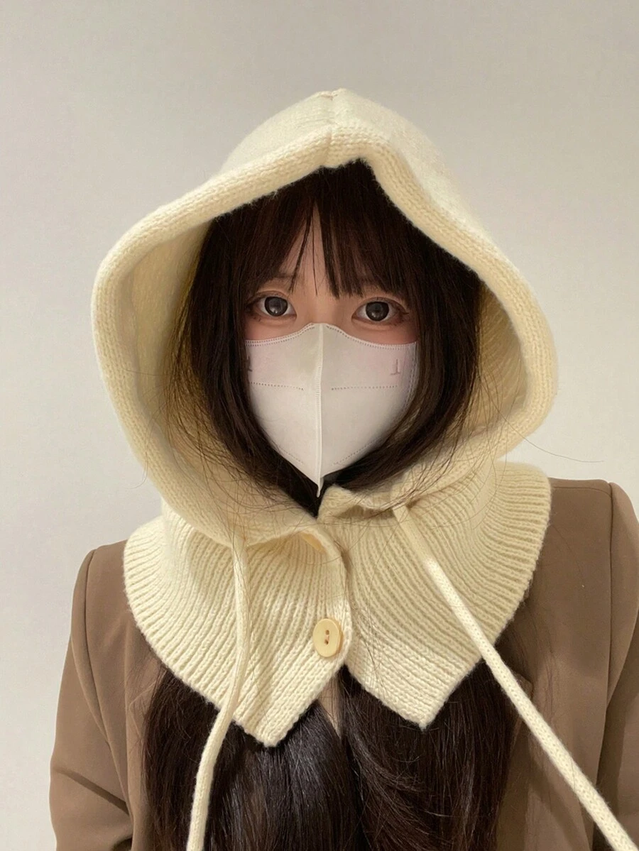 Mũ len nữ - trắng - Xem 1