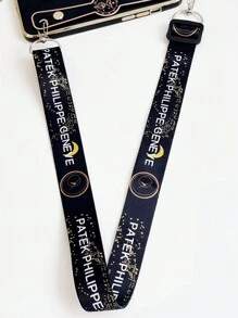 一套多功能电镀防摔手机壳，带金属隐藏支架、腕带和挂绳，兼容苹果、三星、小米、OPPO、vivo手机，国际版，非国内版 - 黑色 - 查看 4