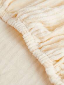 1pc Universal Plush Jacquard Dustproof Sofa Cushion Cover, Simple Modern Pet Antifouling Stretch Sofa Cover, Anti-scratch Solid Color Sofa Slipcover Suitable For Living Room L-shaped Sofa And 1/2/3/4 Seat Sofa (sold Individually) - Beige - View 10