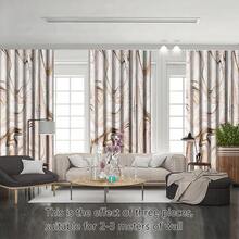 Cortinas Decorativas Estampadas Doradas.