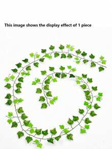 1pc Artificial Plastic Ivy Leaf - Green - View 6