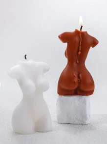 1 Box 1 Woman Body Shape Aromatherapy Candle Room Desk Decoration Ornaments Atmosphere Props With Scented Candles Shape Aromatherapy Small Candles To Send Friends Gifts, Halloween, Spooky, Autumn, Winter, Holiday, Festival, Gifts Birthday Graduation