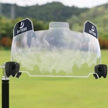 DUTYBOD 1 件通用型美式橄欖球遮陽板橄欖球頭盔護目鏡遮陽板帶夾子(透明) - 白色 - 查看 1