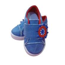 Tênis Infantil 20 ao 27 macio menino-menina velcroo c/desenho sapatinho unissex leve, confortável, pratico, barato, solado emborrachado antiderrapante. - Azul - Visão 3