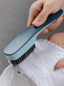 1pc Press-type Automatic Liquid Dispenser Shoe Brush - Blue - View 2
