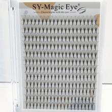 1盒12个黑色0.05毫米胶点睫毛延长睫毛簇，睫毛簇，单根睫毛，睫毛，假睫毛 - 黑色 - 查看 1