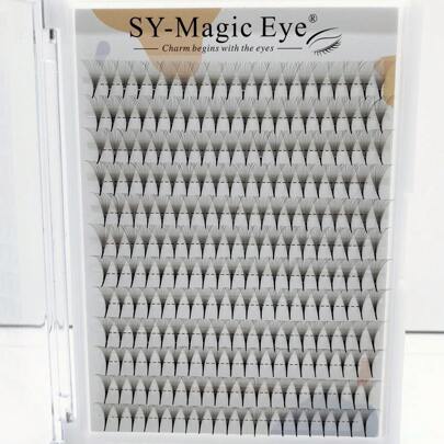 1box 12pcs Black 0.05mm Glue Dots Eyelash Extension Lash Clusters,Eye Lash Clusters,Individual Eyelashes,Lashes,Fake Lashes