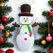 Inflables Navideños Gigantes para Interior o Exterior Inflable Santa Claus de 150 CM hasta 250 CM - MUÑECO DE NIEVE - Ver 1