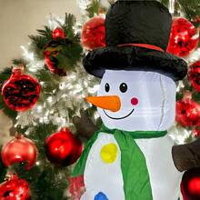 Inflables Navideños Gigantes para Interior o Exterior Inflable Santa Claus de 150 CM hasta 250 CM - MUÑECO DE NIEVE - Ver 2