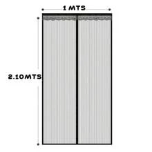 Cortina Puerta Velo Anti Insectos Zancudos Magnetica Mosquitero Malla Verano Persiana - Azul - Ver 5
