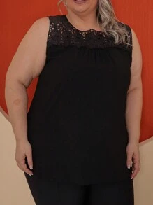 Plus Size Blouses - màu đen - Xem 3