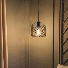 北歐鐵藝走廊、門廳、門廊、陽臺筒燈。現代簡約風格適用於入口和衣服房。燈泡不包含在內。 - 黑色 - 查看 8