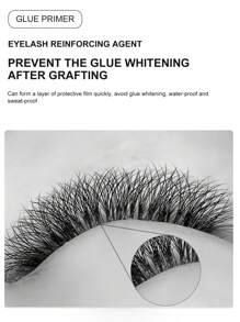 yelix 10ml睫毛膠底漆,提高睫毛膠粘度,增強睫毛延長應用的粘結,加強劑 - 無色 - 查看 6