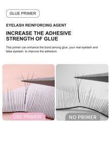 yelix 10ml睫毛膠底漆,提高睫毛膠粘度,增強睫毛延長應用的粘結,加強劑 - 無色 - 查看 4