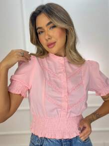 Women Tops - 粉色 - 查看 2