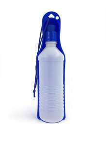 1pc Portable Plastic Water Bottle For Outdoor Activities, Suitable For Pets Drinking - Blue - View 1