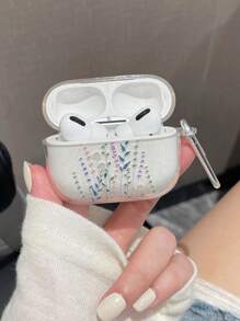 夏季1入組薰衣草香氣耳機盒，適用於Apple Airpods Pro，Pro 2，Airpods 3和Airpods 2 1，透明保護軟盒 - 淡紫色 - 查看 2