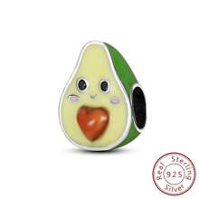 925 純銀牛油果吊墜適合原創手鍊項鍊珠寶禮物 - 軍綠色 - 查看 9