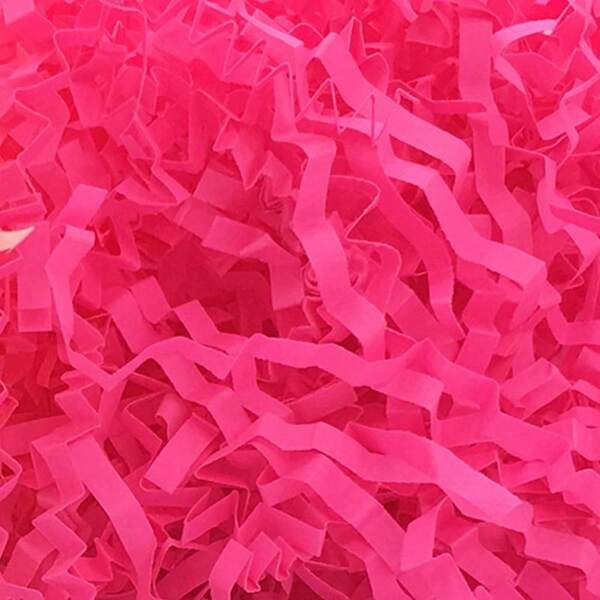 Peach Colored Gift Box Filling, Crinkle Cut Paper Shreds In Assorted