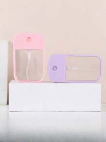 可加注香水，爽膚水，酒精，消毒劑和乳液的便攜式噴霧瓶 - 適用於旅行的45ml  1.58oz噴霧瓶，材料：透明瓶PETG + 蓋ABS + 噴頭PP - 粉色 - 查看 10