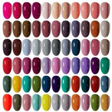 XEIJAYI 1 Bottle Gel Nail Polish, Popular Series Gel Manicure, 141 Vibrant Colors, Suitable For All Seasons - UV/LED Removable Semi-Permanent Nail Polish, Suitable For DIY Nail Art Design, Gift For Women - 淺藍色 - 查看 3