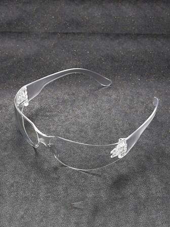 1入男士時尚橢圓形pc防風防護眼鏡,強化鏡片和多種顏色,適合日常自行車和旅行使用