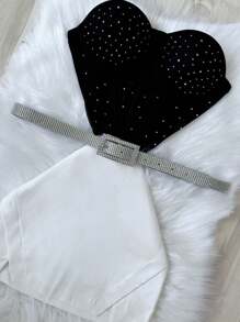 Women Two-piece Outfits - màu đen - Xem 2