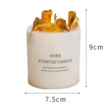 1 支森系花卉香薰蜡烛，适合浪漫晚餐、节日庆祝、生日、助眠香薰 - 玫瑰款 - 查看 4