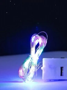 1 件裝 Led 螢火蟲燈串,帶禮品盒和蛋糕裝飾,適用於氛圍照明,色彩繽紛 - 彩色 - 查看 6