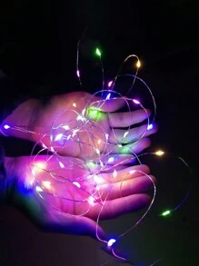 1 件裝 Led 螢火蟲燈串,帶禮品盒和蛋糕裝飾,適用於氛圍照明,色彩繽紛 - 彩色 - 查看 4