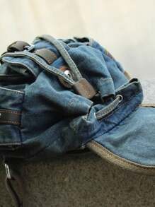 復古褪色小背包,休閒時尚,適合女士,適用於上學或通勤 - 彩色 - 查看 6