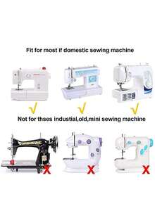 11 piezas Prensatelas para máquina de coser Set - Plateado - Ver 4