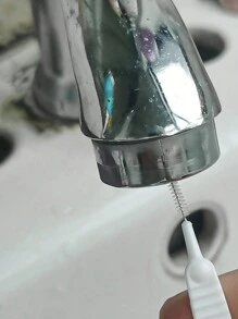 10/20pcs Shower Nozzle Hole Cleaning Brush, Drain Pipe Unblocker, Gap Cleaning Brush,Garden Tools - White - View 6