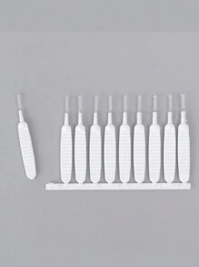 10/20pcs Shower Nozzle Hole Cleaning Brush, Drain Pipe Unblocker, Gap Cleaning Brush,Garden Tools - White - View 10