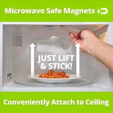 Magnetic Microwave Cover, Bpa-free Anti-splash Protective Device With Steam Vent, For Clean And Organized Cooking, Microwave/food Plate Cover, Kitchen Gadget For Oven And Food Protection - Transparent - View 8