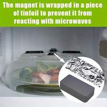 Magnetic Microwave Cover, Bpa-free Anti-splash Protective Device With Steam Vent, For Clean And Organized Cooking, Microwave/food Plate Cover, Kitchen Gadget For Oven And Food Protection - Transparent - View 6