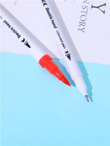 12 cái Gấp đôi Màu nước Người đánh dấu Bộ , Trẻ em Nghệ thuật Điểm đánh dấu , Vẽ & Sketching Bút mực , Trường học - trắng - Xem 5