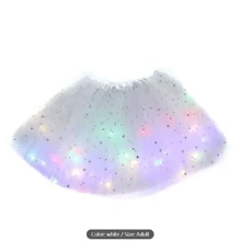 Chirldren Sparkle & Shine: LED Light Up Tutu Skirt for Girls & Adults - Perfect for Weddings, Parties & Cosplay! - Color - View 2