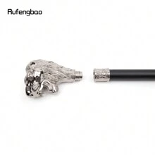 rufengbao 白色獅頭鬍子手杖時尚裝飾拐杖紳士優雅cosplay杖頭牧杖93公分