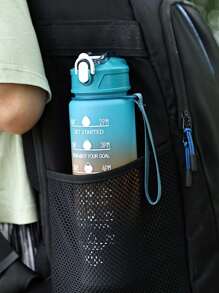 1pc Pink Pc Sports Water Bottle With Measurement Markings For Cycling, Basketball And Outdoor Activities - Hot Pink - View 10