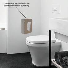 1pc Minimalist Plastic Storage Box For Living Room, Kitchen, Bathroom, Etc. Home Bathroom Decor Bathroom Organizer Fall Decor Back To School