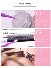 yelix 10ml睫毛膠底漆,提高睫毛膠粘度,增強睫毛延長應用的粘結,加強劑 - 無色 - 查看 7