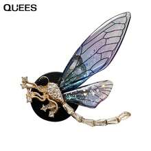 QUEES 1pc Insect Shaped Air Vent Decoration - Blue - View 8