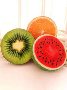 1入組水果形靠枕類,可愛抱枕適用於家庭,全部季節,適用於家庭沙發裝飾用品和騎行坐墊 - 彩色 - 查看 1