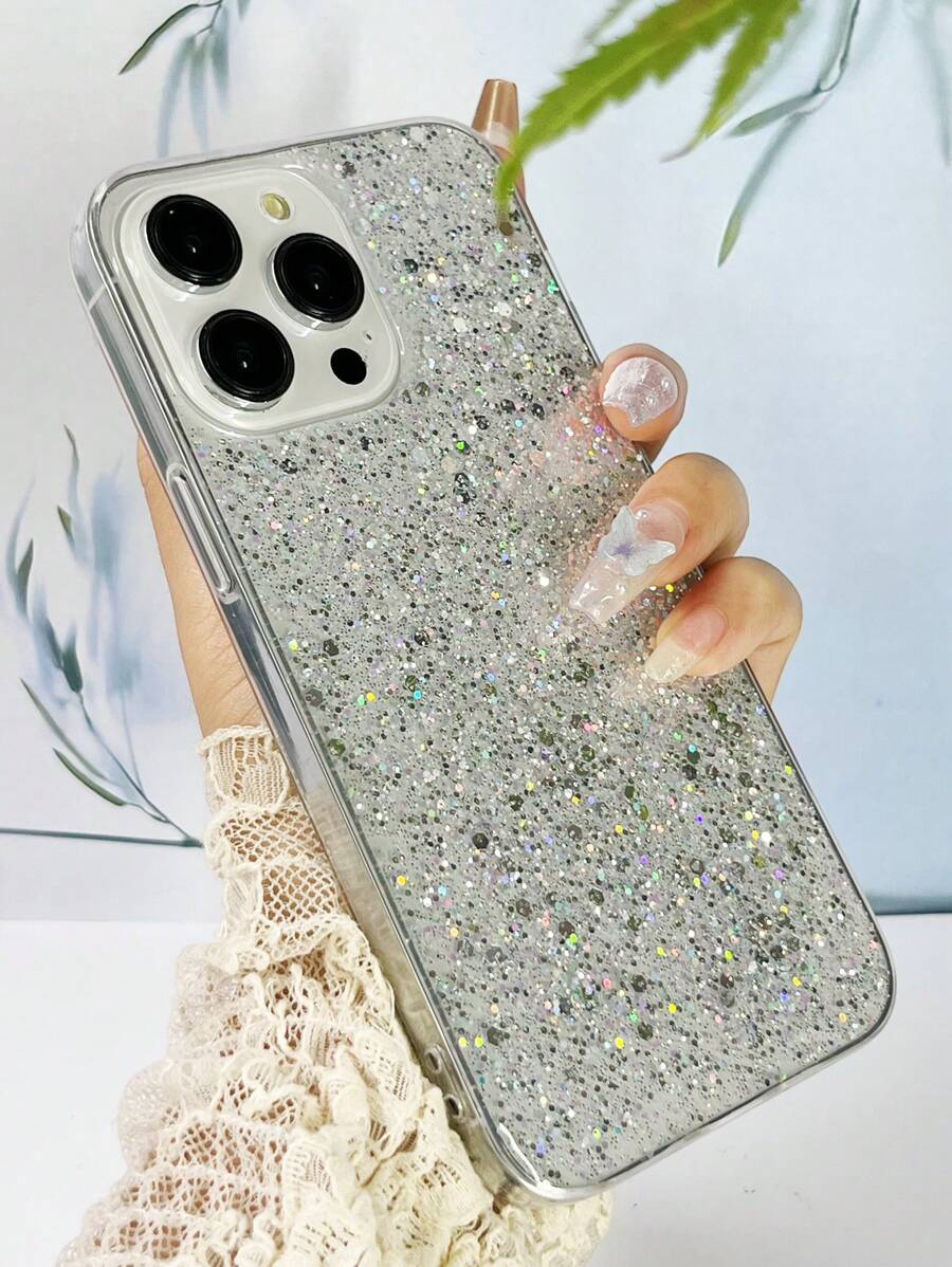 1pc High-Glossy Phone Case Compatible With IPhone, Compatible With Samsung, Compatible With OPPO, Compatible With VIVO Waterproof Shockproof Anti-Fall Scratch Resistant,International Version, Not The Domestic Version - White - View 1
