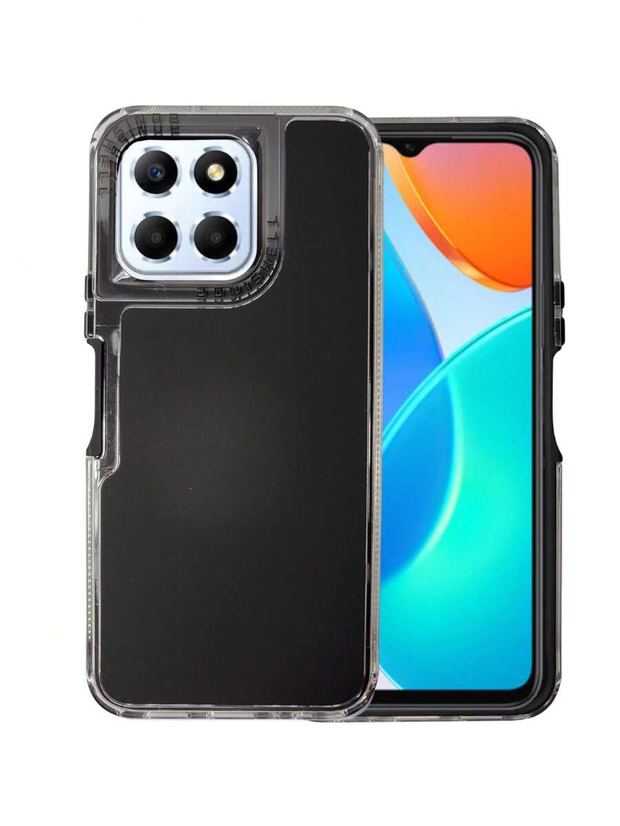 Rainbow Paint Rugged Use Double Layer Case For Honor X6 / X6s/ X8 5G/ X8a 5G - Black - View 1