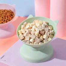 1pc Random color Cute Cartoon Ear Decor Pet Bowl For Cat - Multicolor - View 5