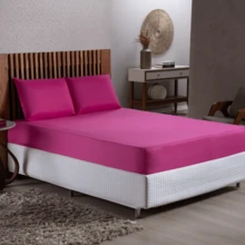 Fitted Sheets - Rose vif - Voir 2